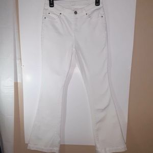 Ana bootcut white jeans